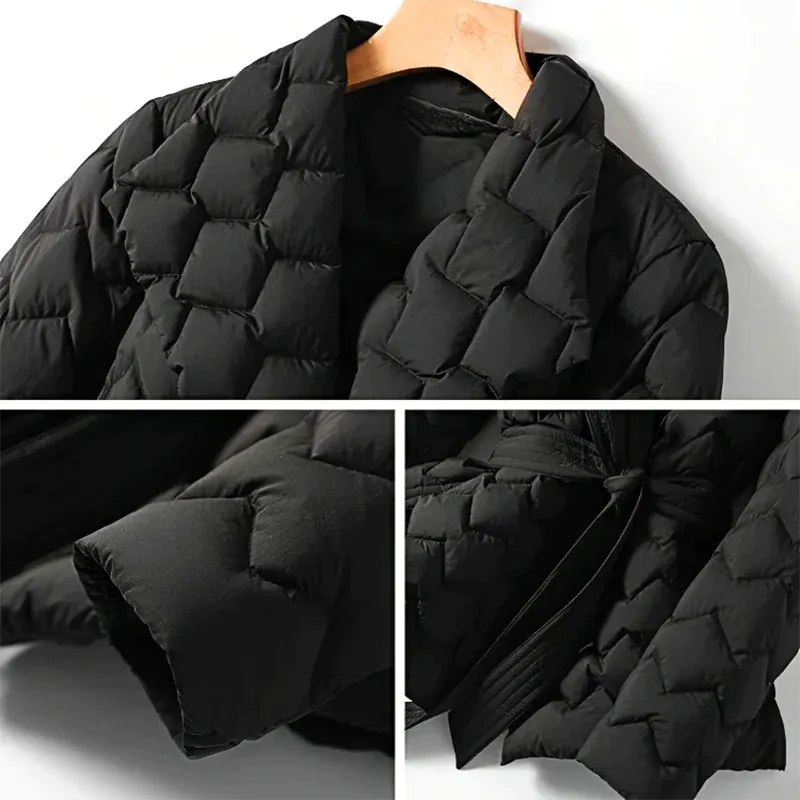1-Women Silk Puffer Coat