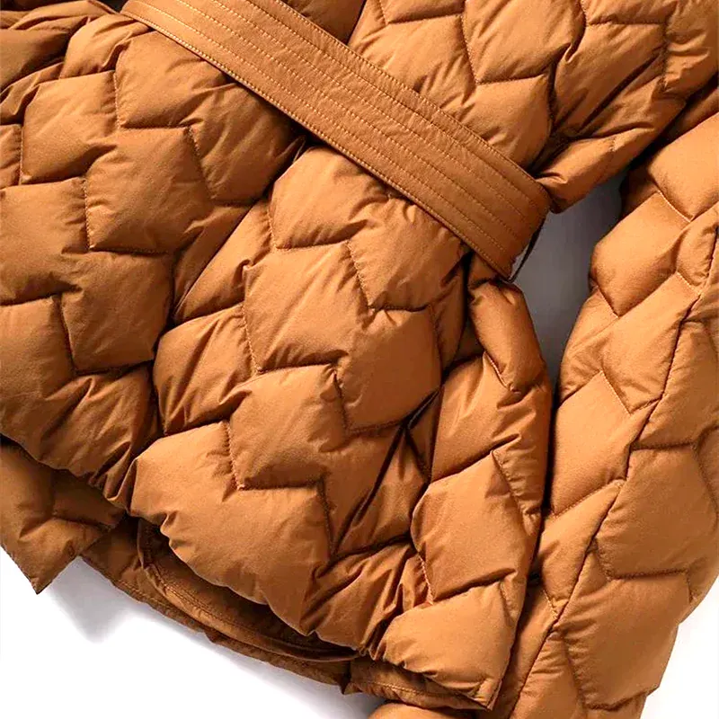 1-Women Silk Puffer Coat
