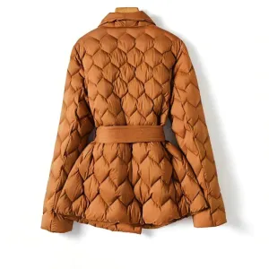 1-Women Silk Puffer Coat 1-Women Silk Puffer Coat