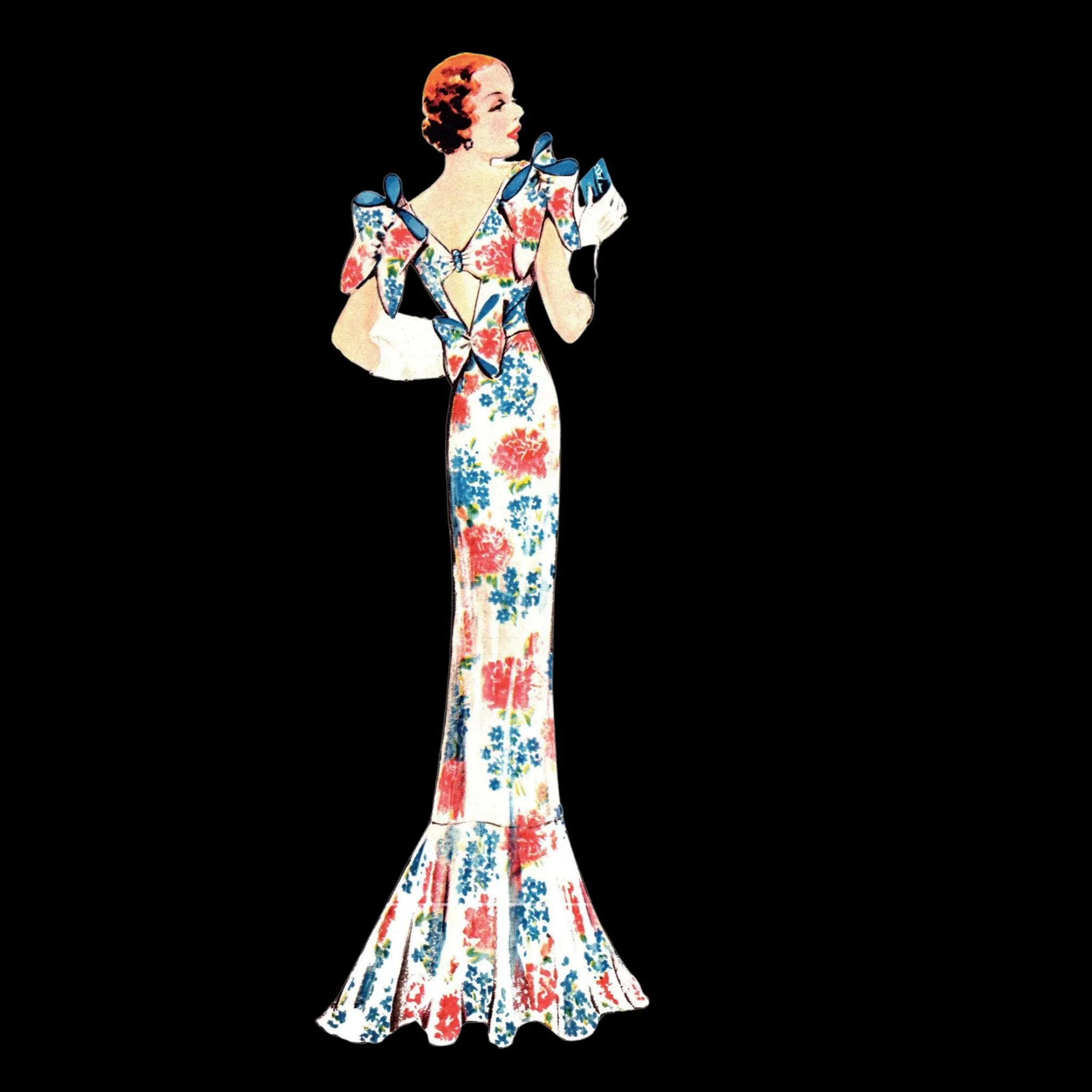 1930's Sewing Pattern, Women’s Two Dresses & Evening Dress & Coat- Bust: 36” (91.5cm)