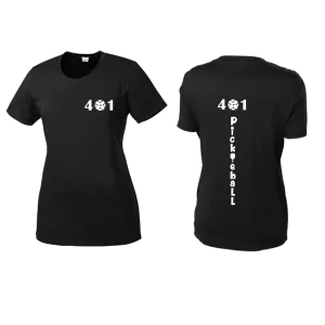 401 Rhode Island Pickleball Club | Women’s Short Sleeve Crewneck Pickleball Shirts | 100% Polyester