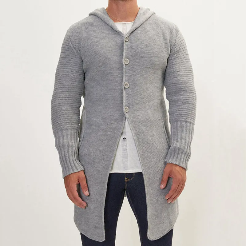 Aule Button Knit Long Cardigan