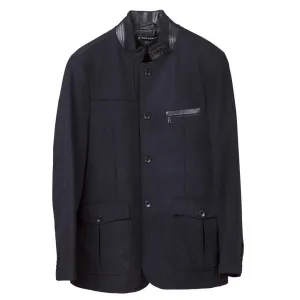Bachrach Men's Single Breasted Jacket Wool Blend Mid Weight Walker Coat - CLEARANCE - FINAL SALE