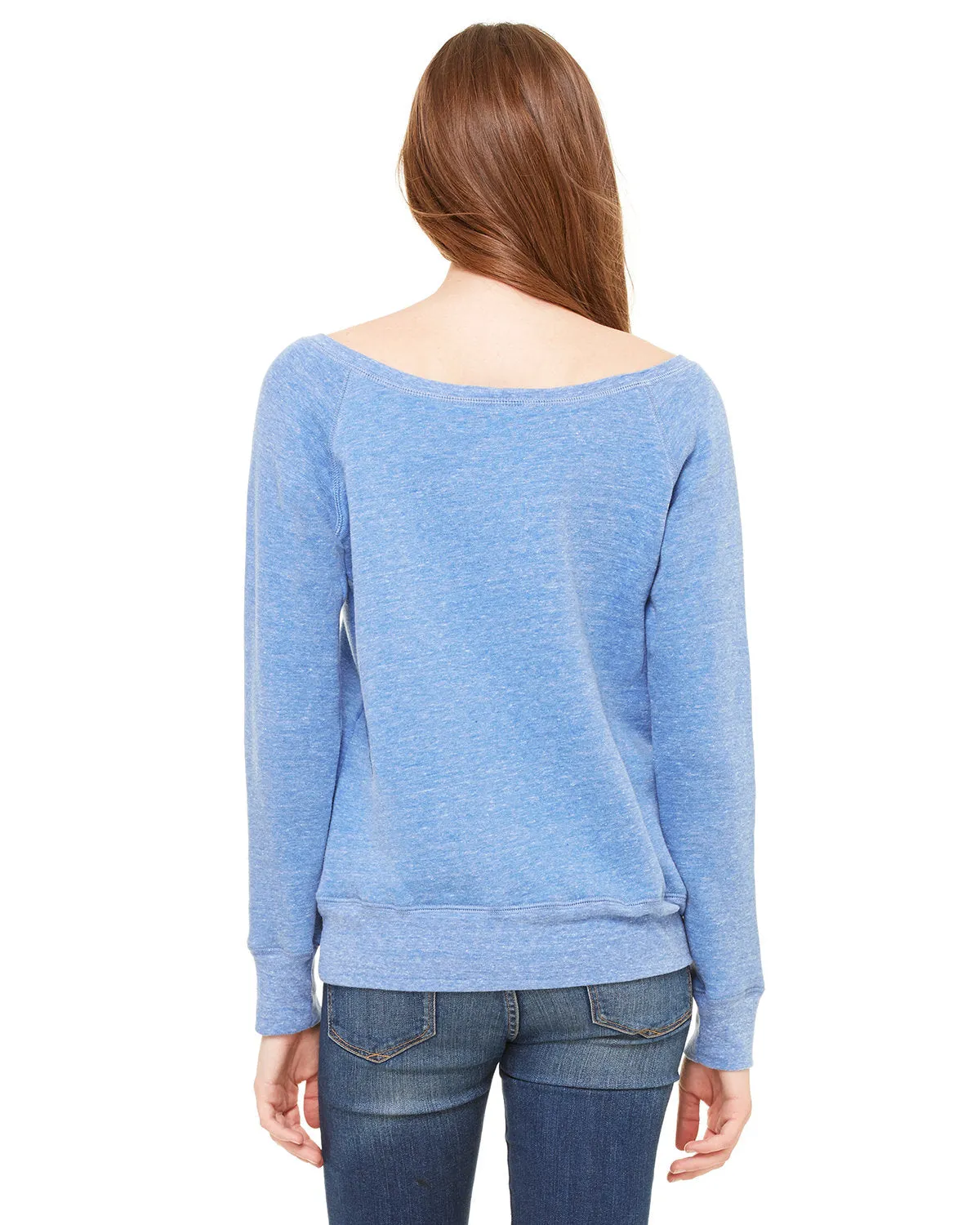 Bella   Canvas 7501 Ladies' Sponge Fleece Wide Neck Sweatshirt