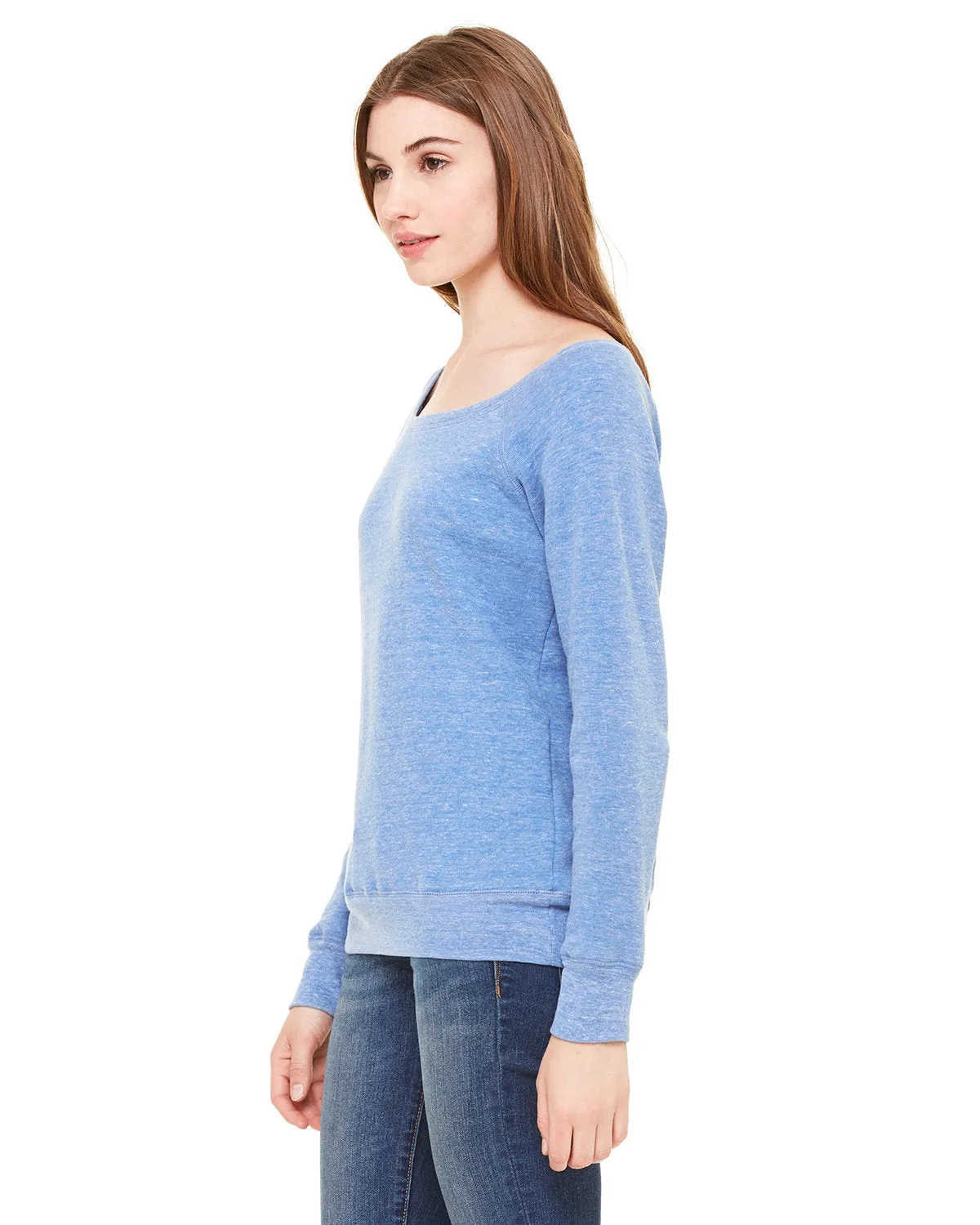 Bella   Canvas 7501 Ladies' Sponge Fleece Wide Neck Sweatshirt