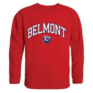 Belmont State University Campus Crewneck Pullover Sweatshirt Sweater Red