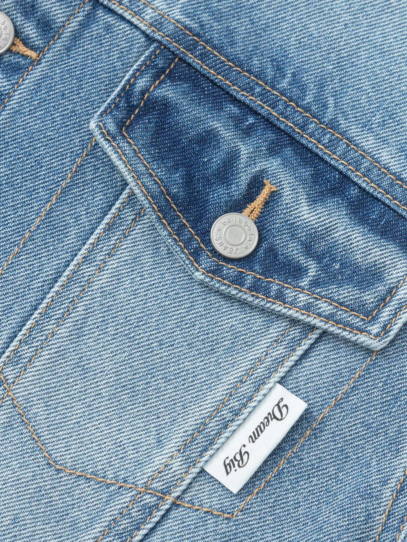 Boy Trend Scenarios Raw Wash Letter Casual Clothes