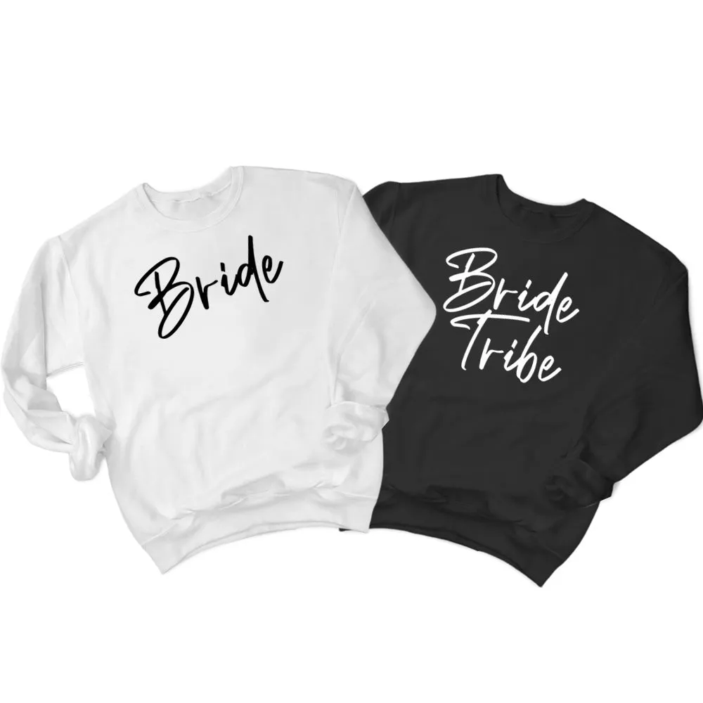Bride, Bride Tribe, Bride Squad, Bridesmaid, Maid of Honor Sweatshirt