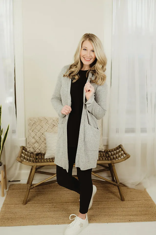 Brushed Knit Cardi