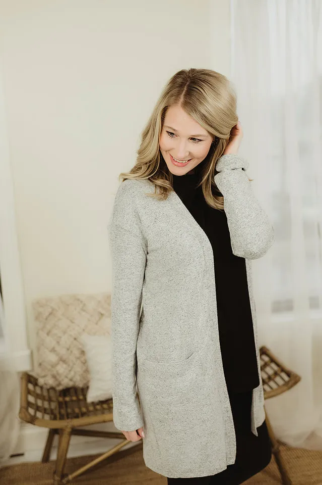 Brushed Knit Cardi