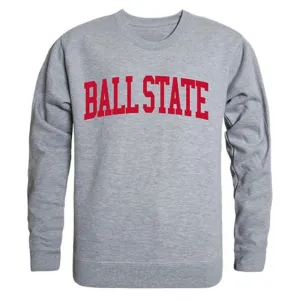 BSU Ball State University Game Day Crewneck Pullover Sweatshirt Sweater Heather Grey