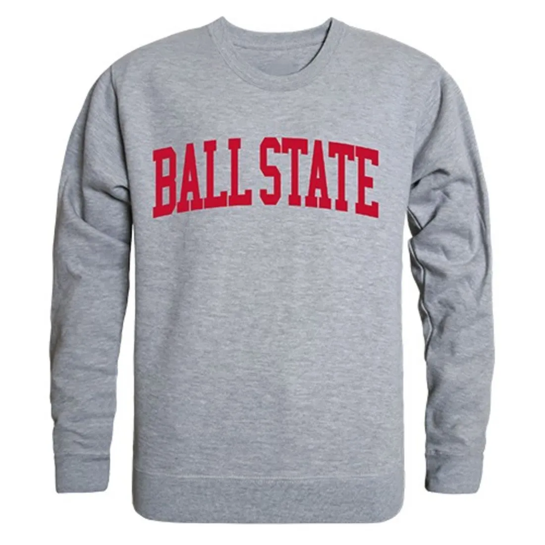 BSU Ball State University Game Day Crewneck Pullover Sweatshirt Sweater Heather Grey