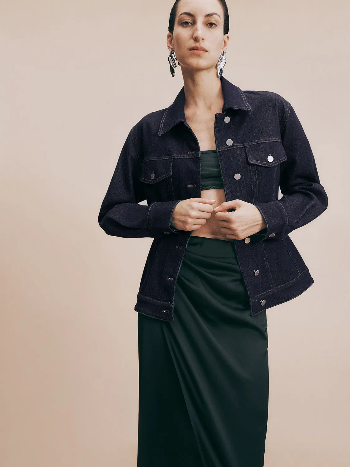 Button Up Denim Shirt