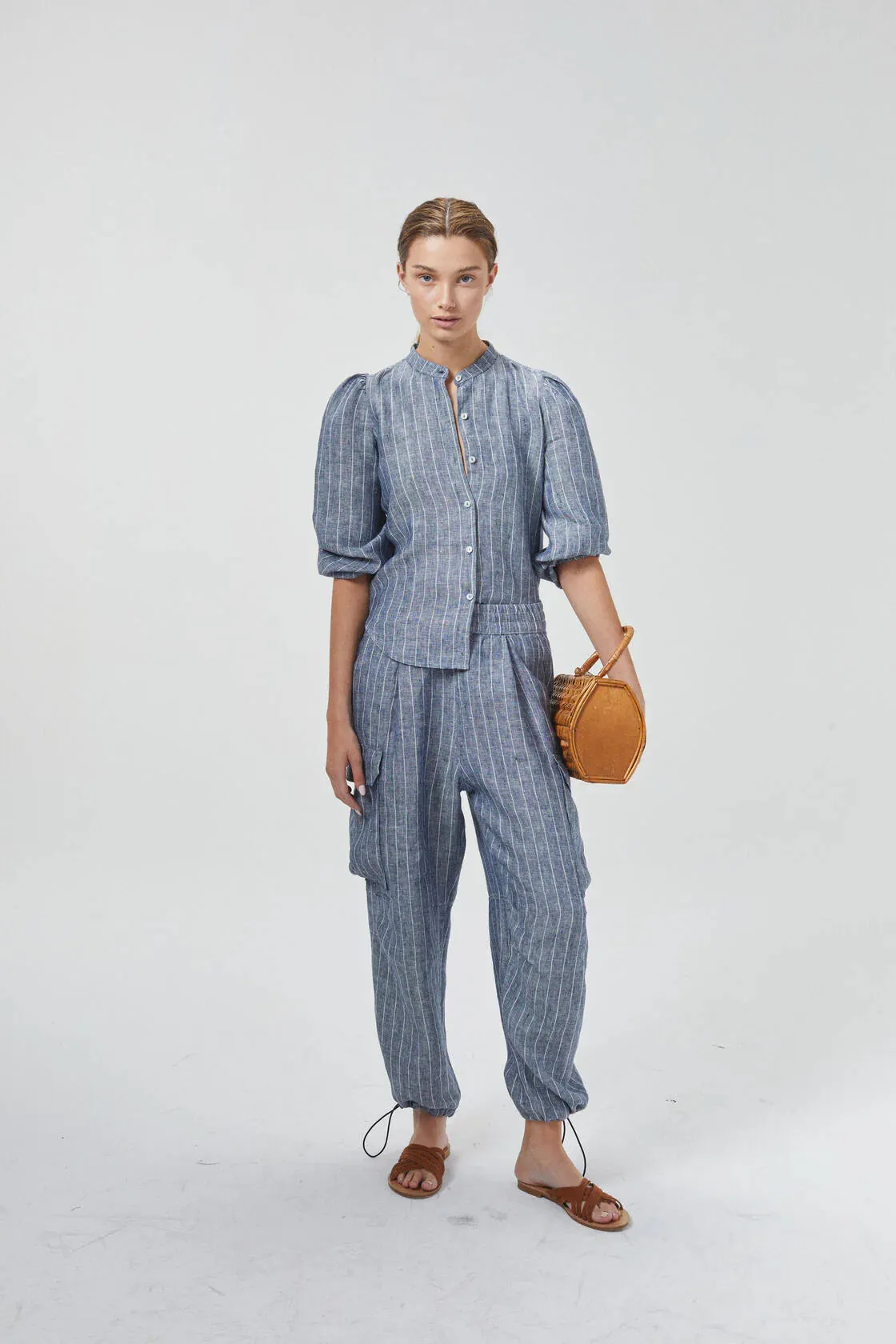 Cargo Linen Pants