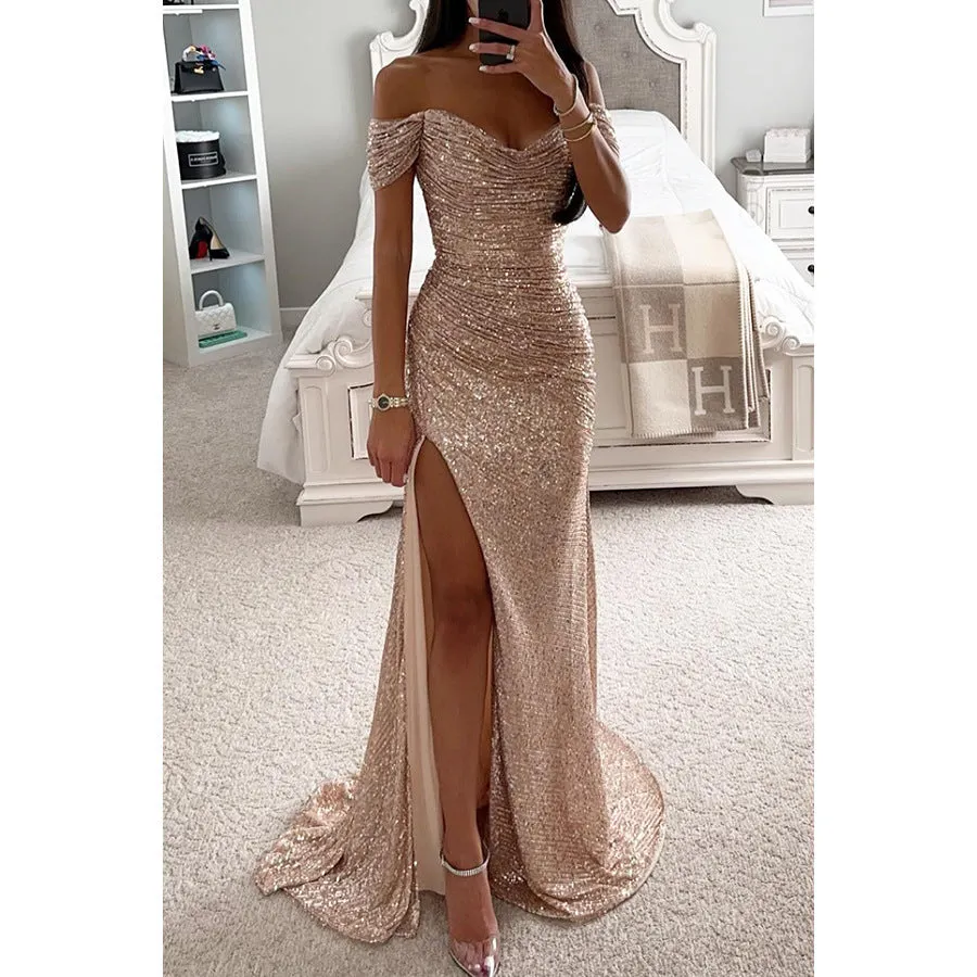 Chic One-Piece Split Dress
