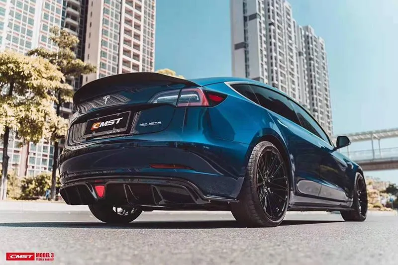 CMST Tuning V1 Side Skirts for Tesla Model 3 Performance/Base Carbon Fiber/FRP
