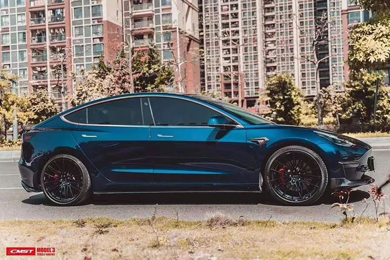 CMST Tuning V1 Side Skirts for Tesla Model 3 Performance/Base Carbon Fiber/FRP