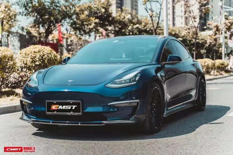 CMST Tuning V1 Side Skirts for Tesla Model 3 Performance/Base Carbon Fiber/FRP