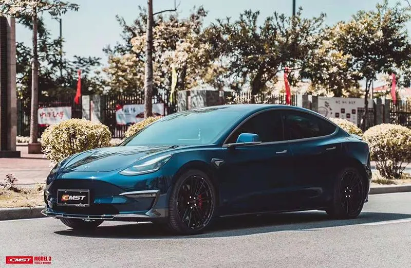 CMST Tuning V1 Side Skirts for Tesla Model 3 Performance/Base Carbon Fiber/FRP