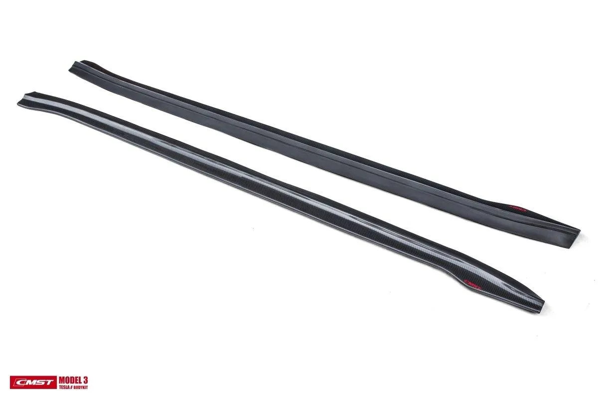 CMST Tuning V1 Side Skirts for Tesla Model 3 Performance/Base Carbon Fiber/FRP