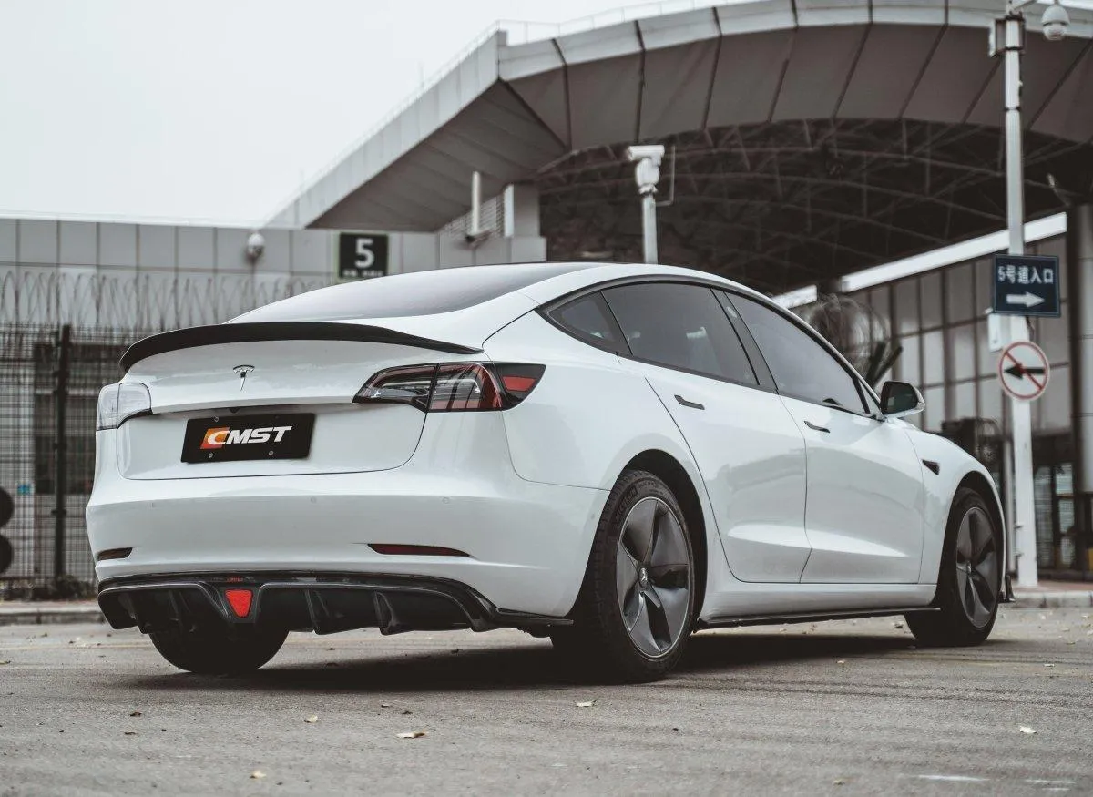 CMST Tuning V1 Side Skirts for Tesla Model 3 Performance/Base Carbon Fiber/FRP