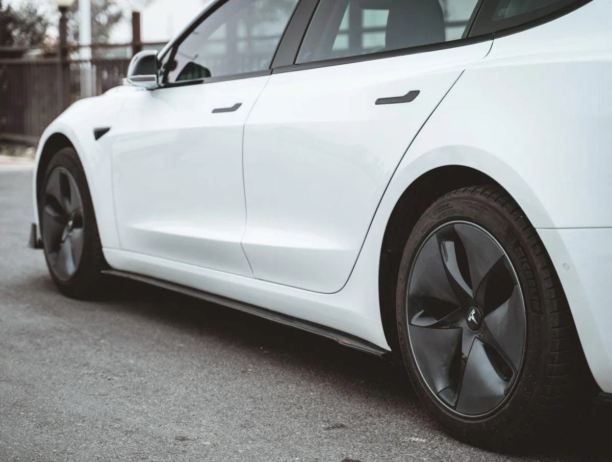 CMST Tuning V1 Side Skirts for Tesla Model 3 Performance/Base Carbon Fiber/FRP