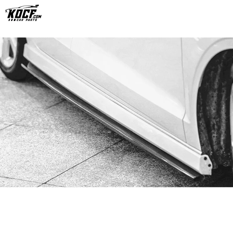 Customized design R Style 2014-17 For Audi A3 Sline S3 Carbon Fiber Universal Side Skirts