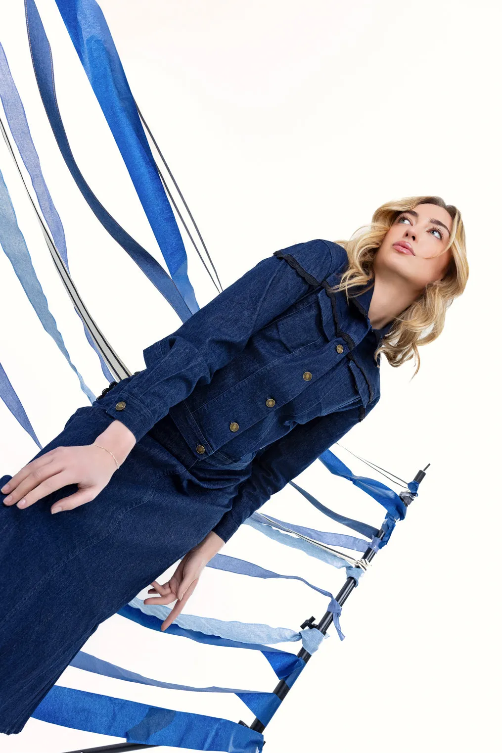 Denim Embroidered Jacket