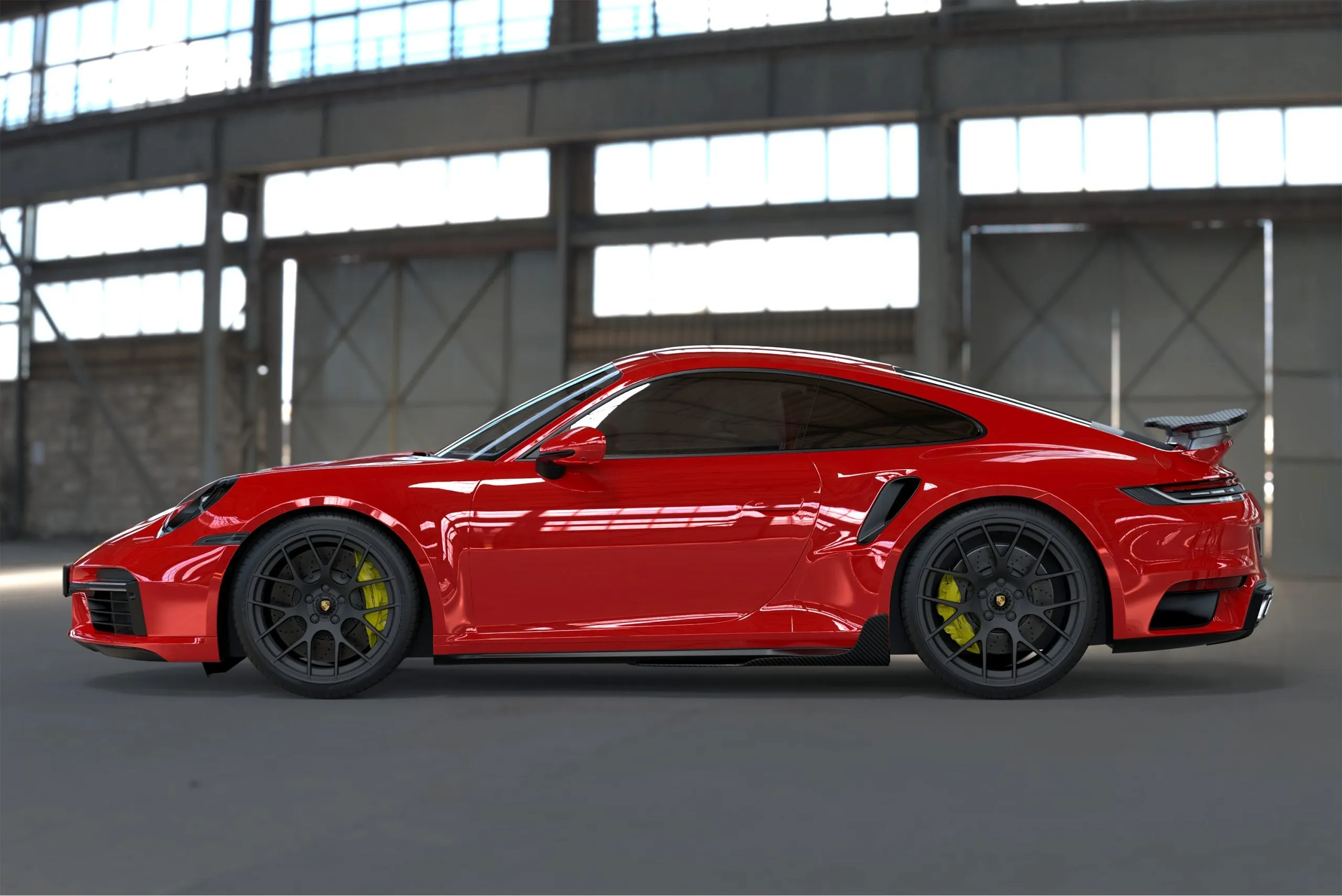 DMC Porsche 992 Forged Carbon Fiber Side Skirts fit Carrera, Targa, Cabriolet & Turbo S