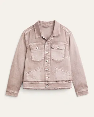 Dolores Fray Edge Jacket | Mocha