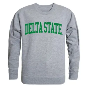 DSU Delta State University Game Day Crewneck Pullover Sweatshirt Sweater Heather Grey
