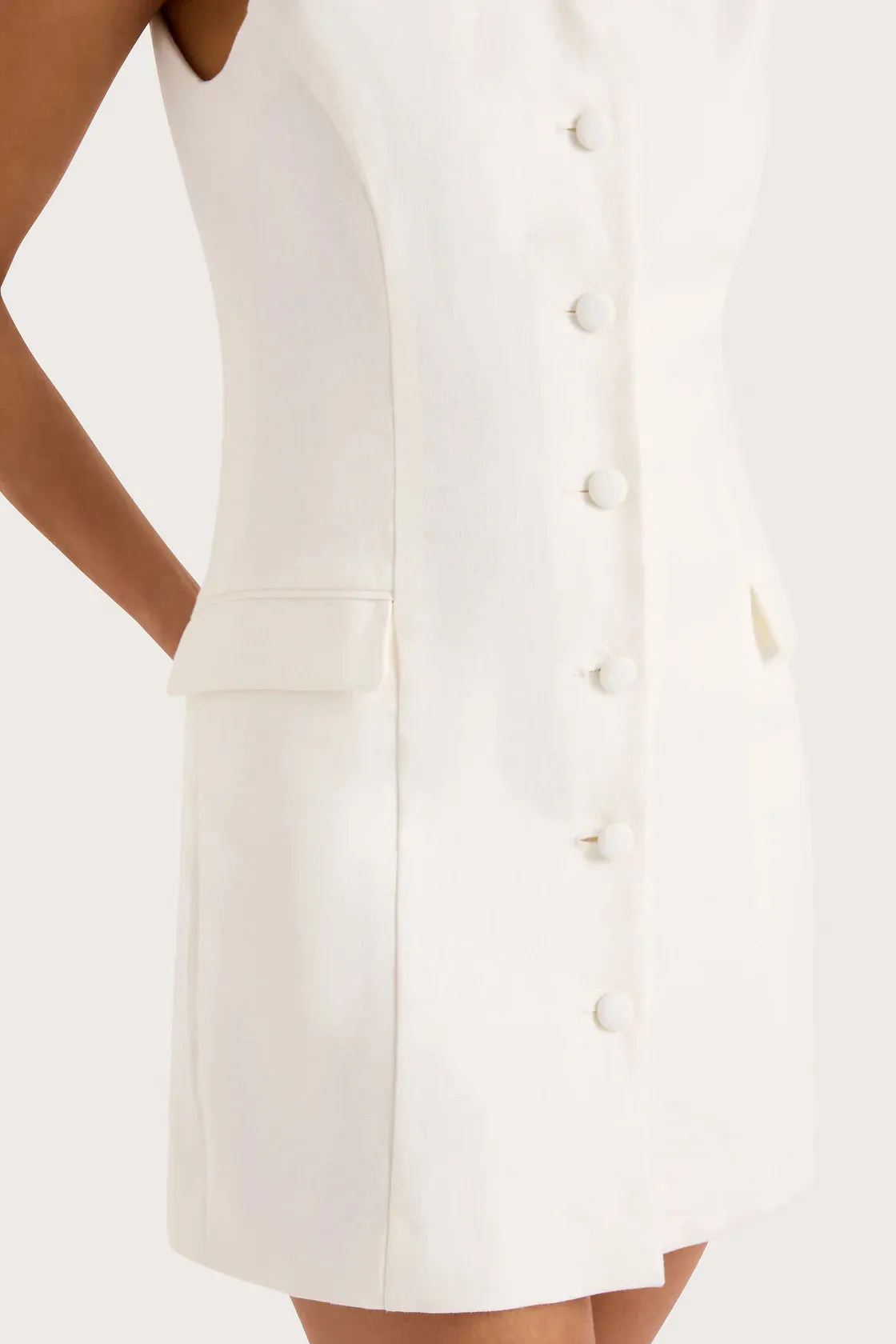 Eloise Mini Dress (White)
