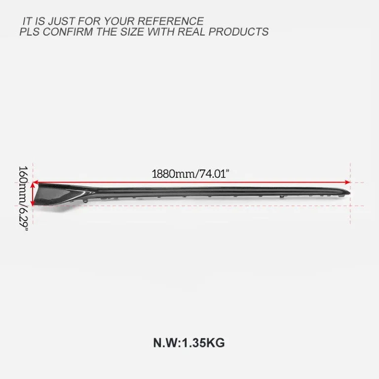 EPR USA OTD Style Side Skirts for Honda Civic Type-R FL5 2023-ON Pre-preg Carbon Fiber