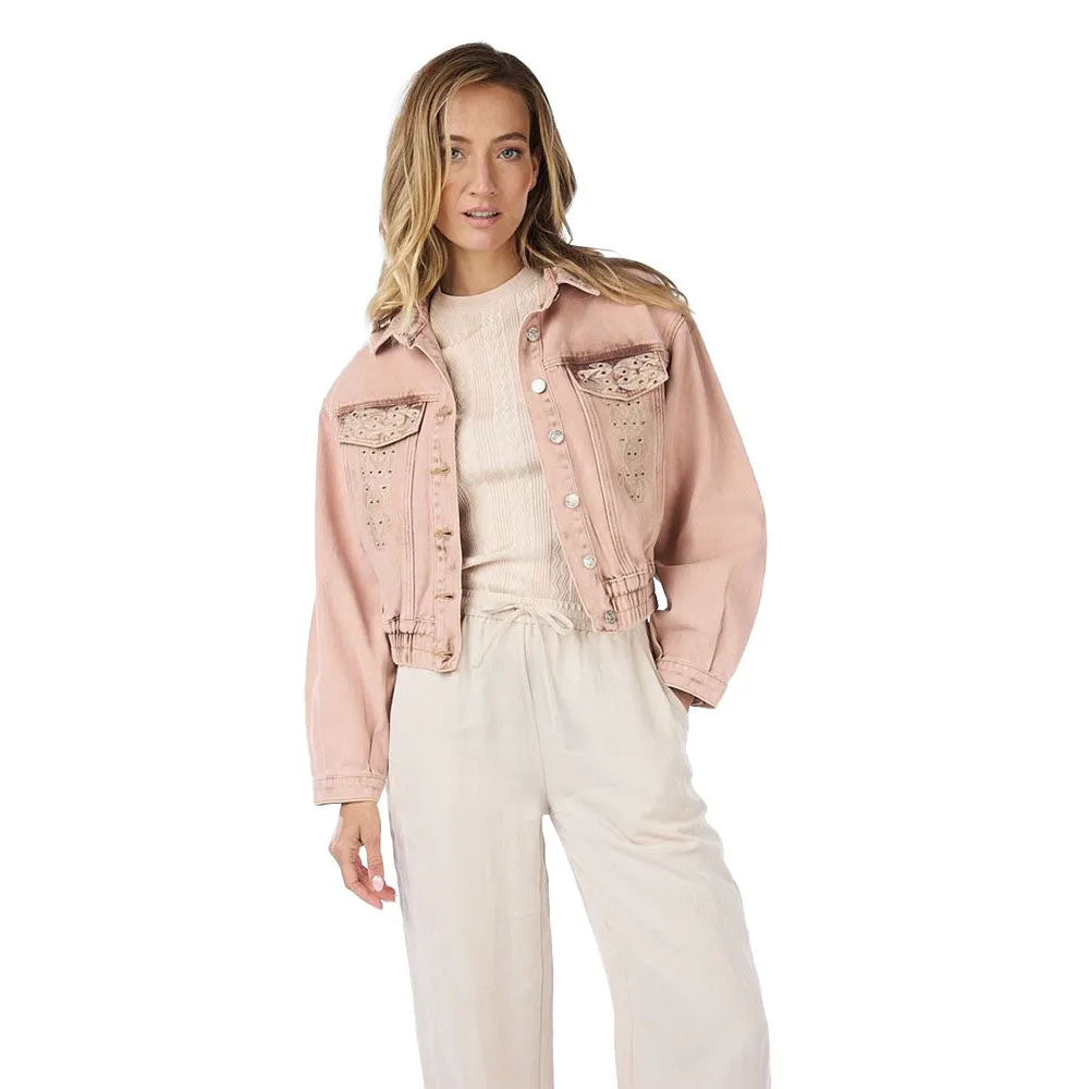 EsQualo Embellished Jean Jacket