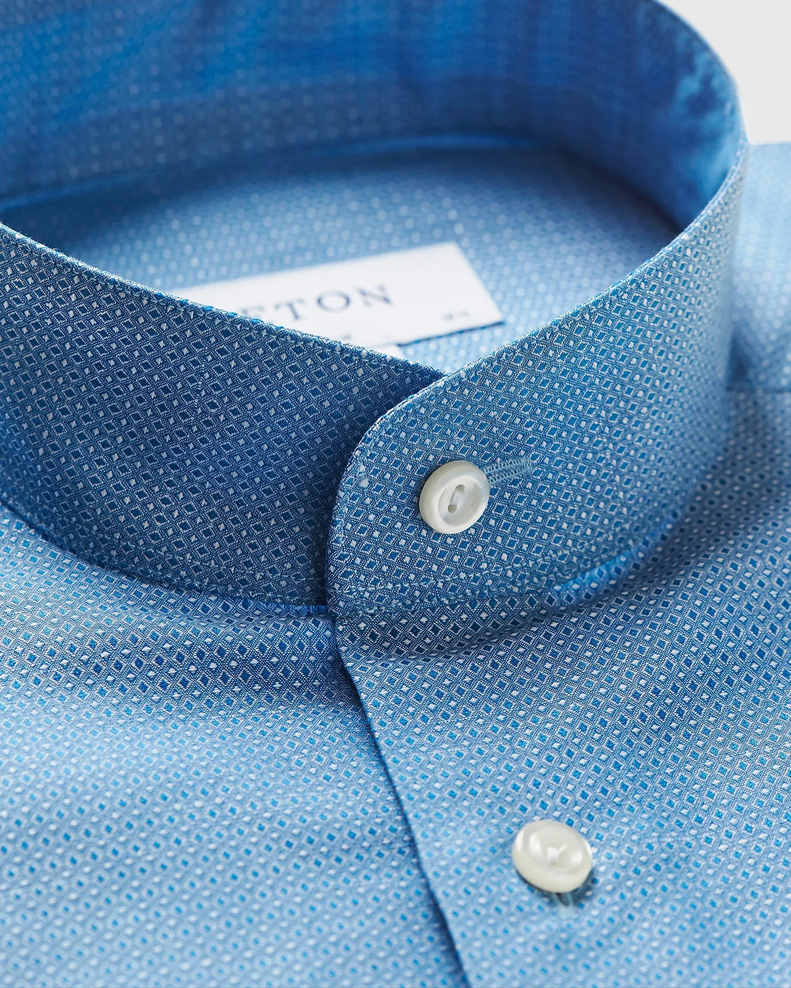 ETON 20892351167 BLUE SLIM SC SHIRT