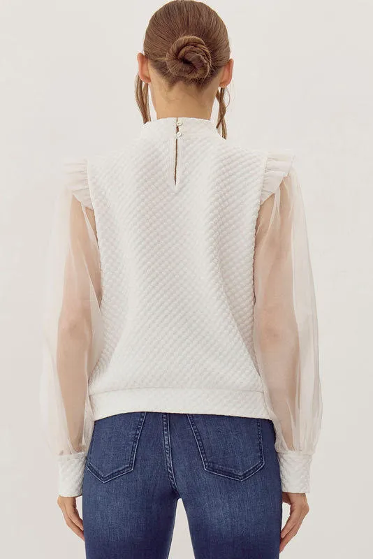 FALL IN LOVE FRILLED TOP