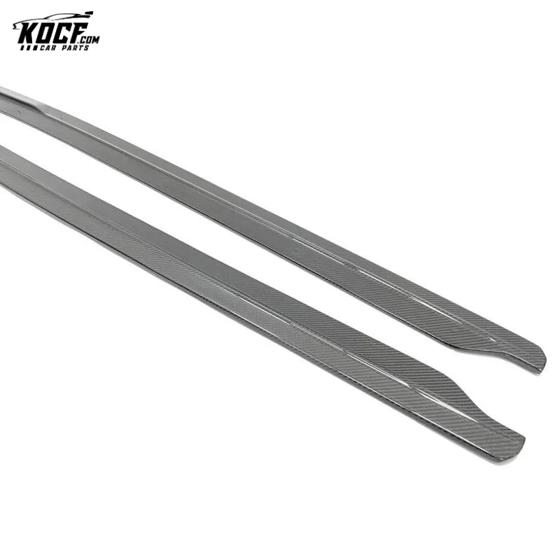 For 2017-2019 Audi R8 V10 PLUS Carbon Fiber Side Skirts Extensions Add-on
