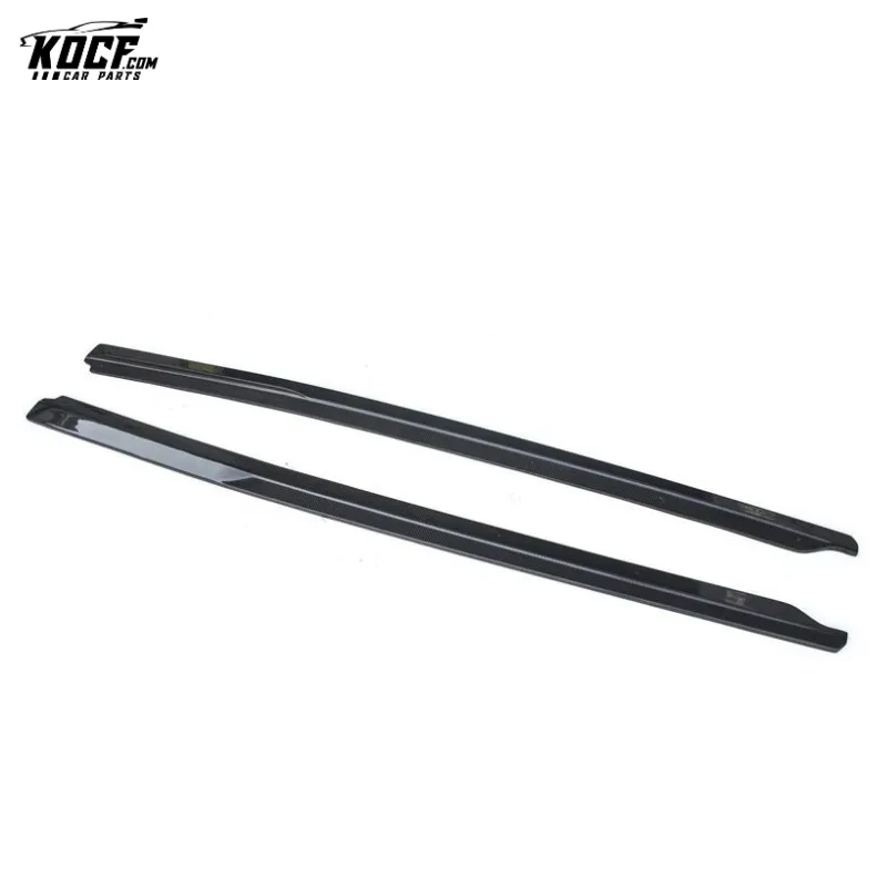 For 2017-2019 Audi R8 V10 PLUS Carbon Fiber Side Skirts Extensions Add-on
