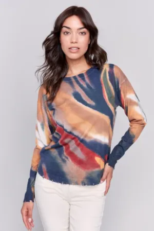 Frayed Edge Hem Sweater