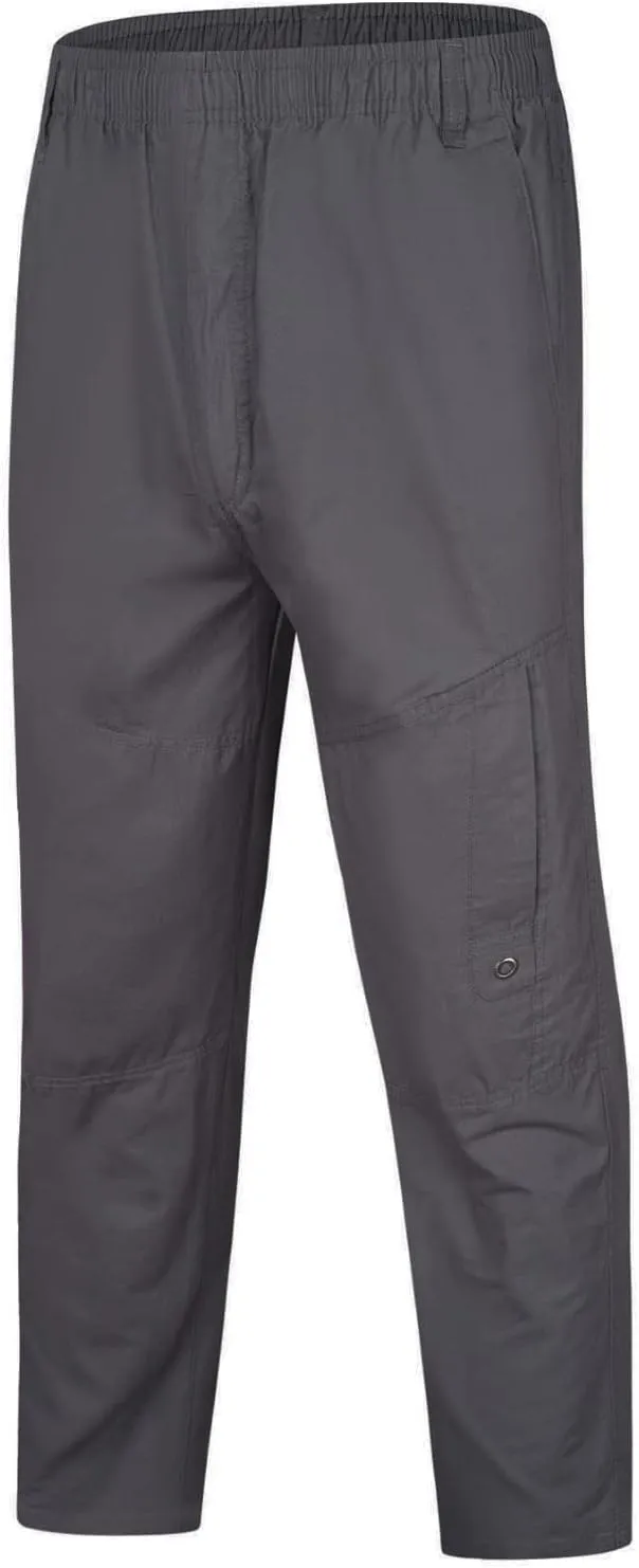 GIERIDUC Men's Water Resistant Hiking Pants Mens Loose Fit Corduroy Pants Loose Cargo Pants for Men Light Tan Corduroy Pants