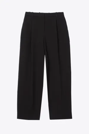 Heavy Cady Color Block Wide Leg Trouser
