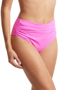 High Rise Cheeky Swimsuit Bottom Unapologetic Pink