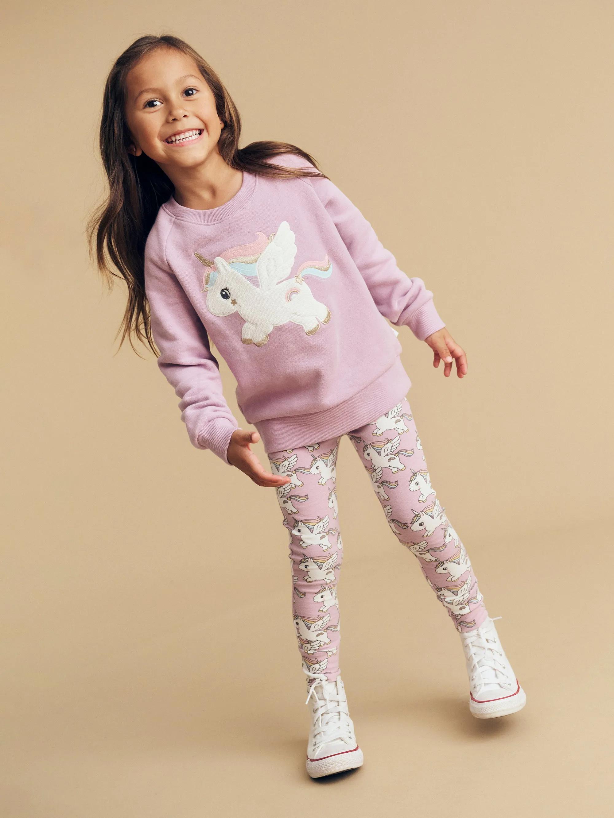 Huxbaby Magical Unicorn Jumper Orchid
