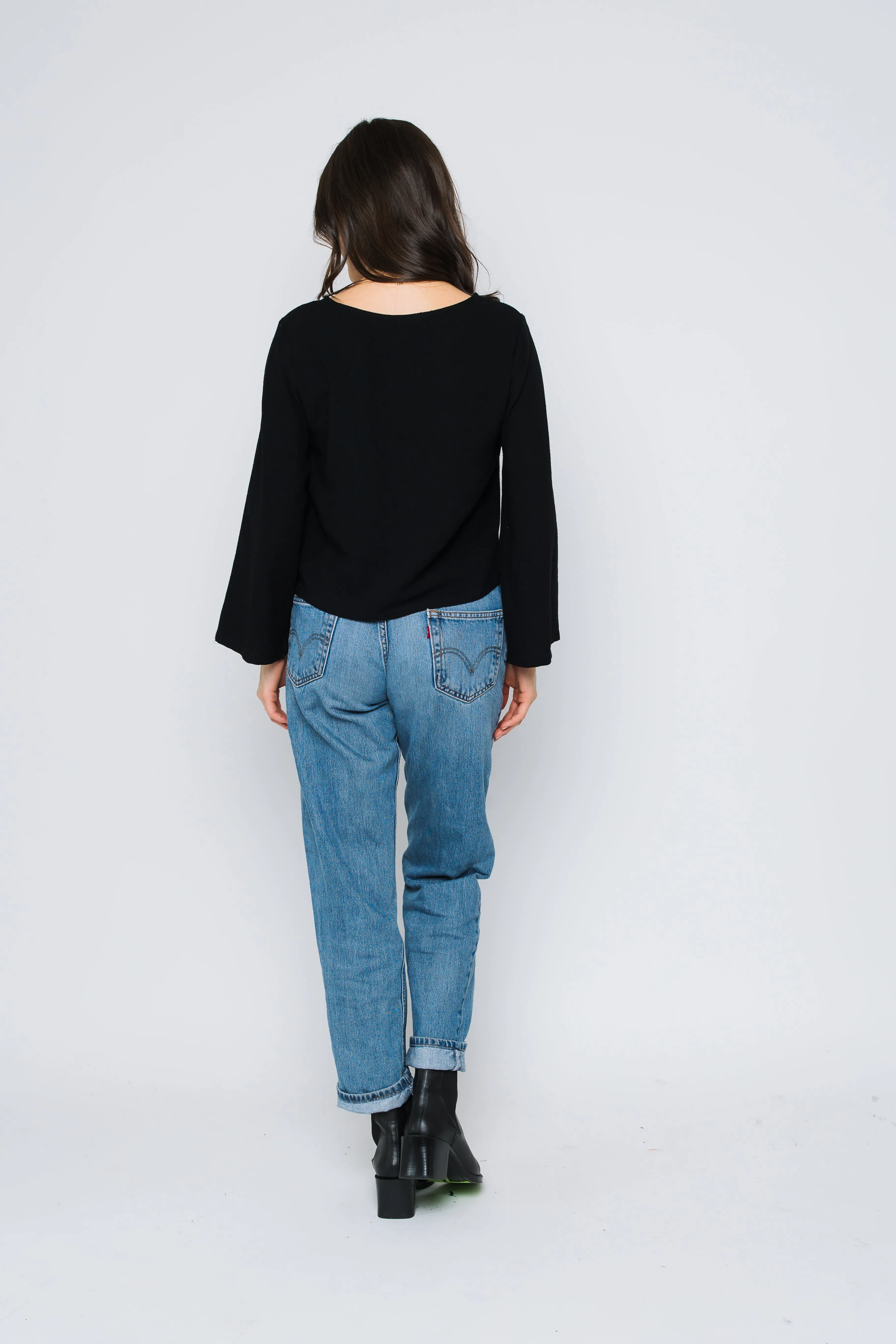 Kali-Bell Sleeve Woven Blouse