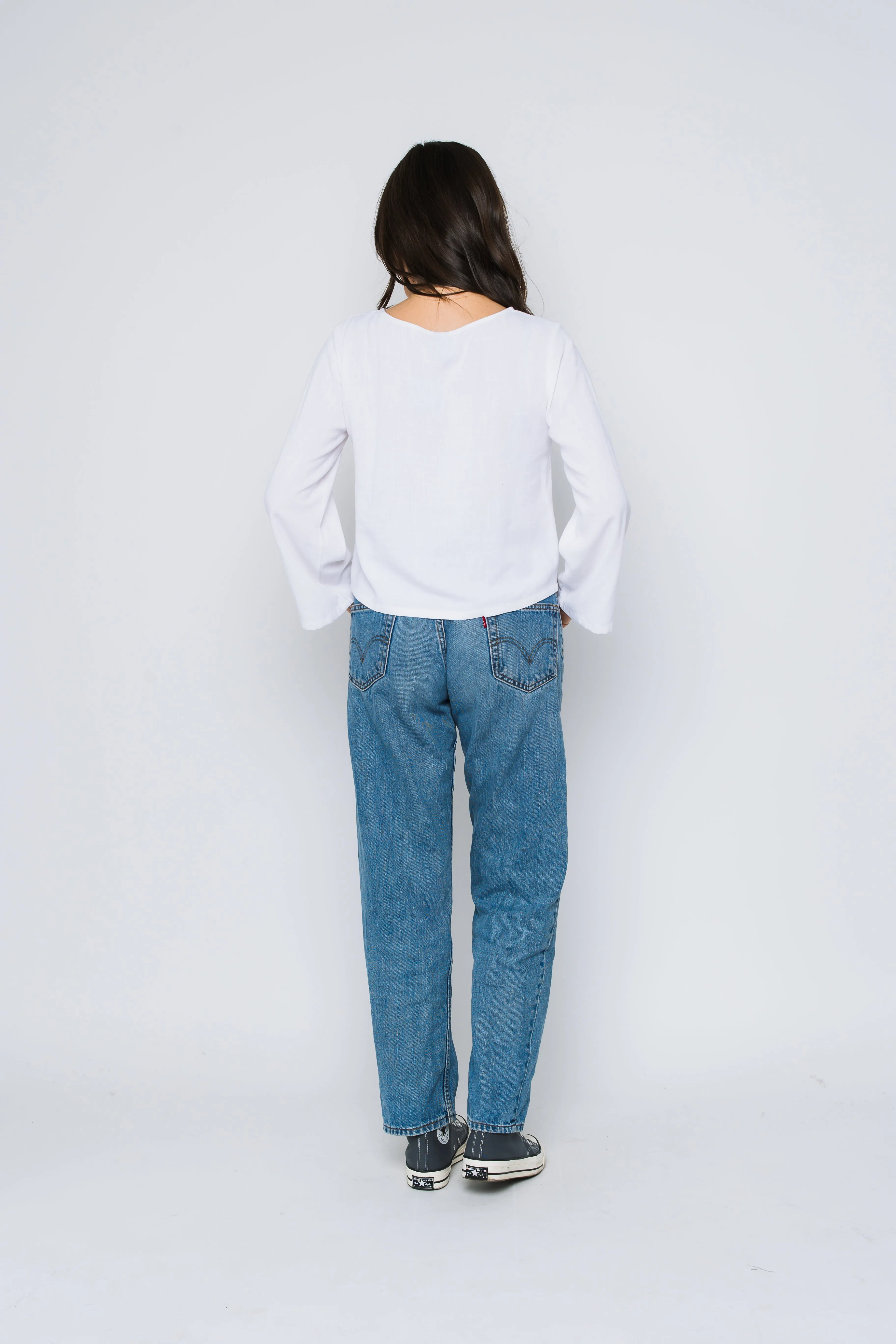 Kali-Bell Sleeve Woven Blouse