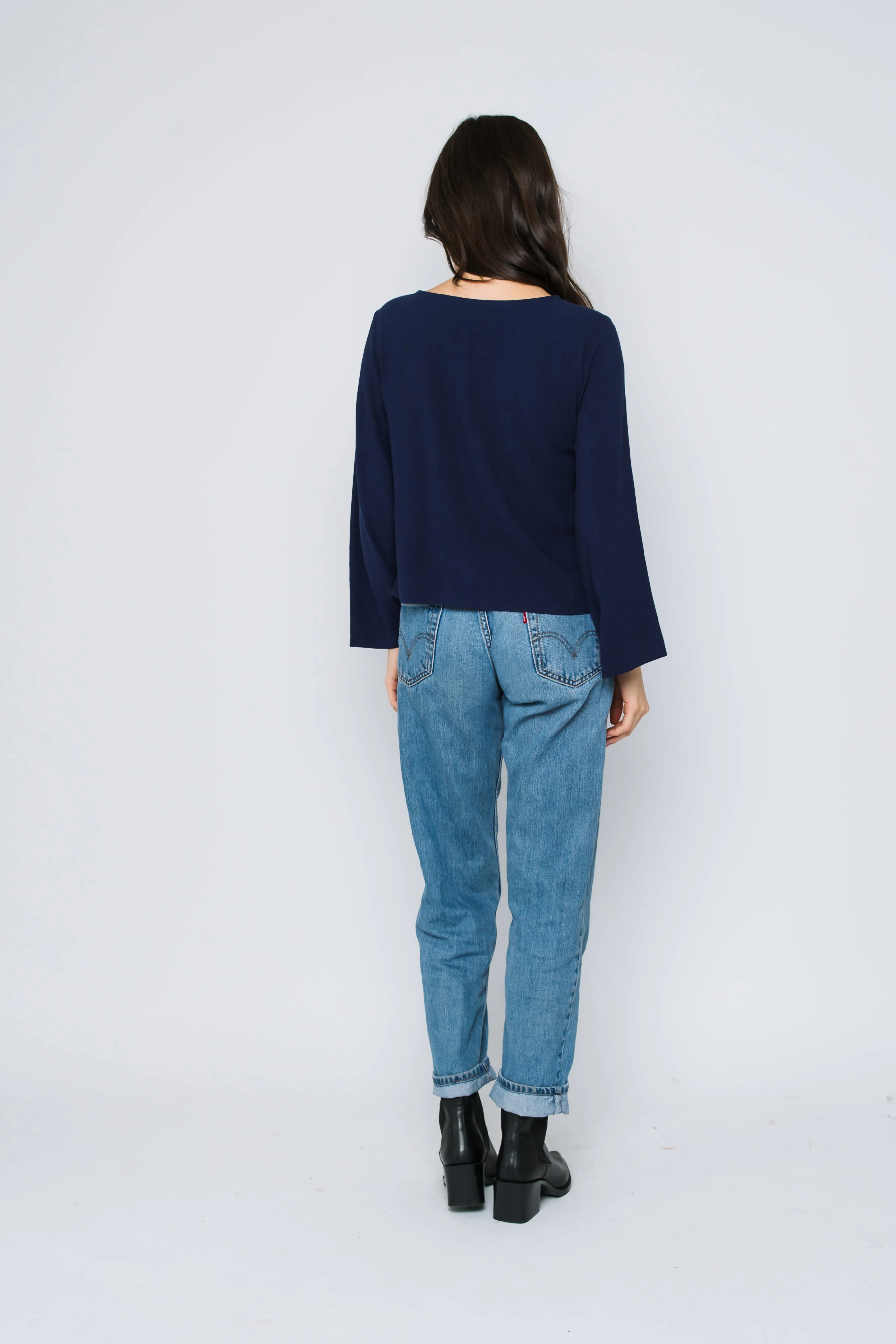 Kali-Bell Sleeve Woven Blouse