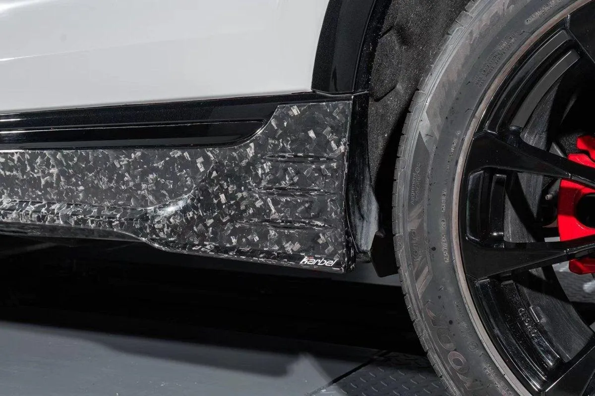 Karbel Carbon Side Skirts for Audi SQ8 Q8 2019-ON Pre-preg Carbon Fiber