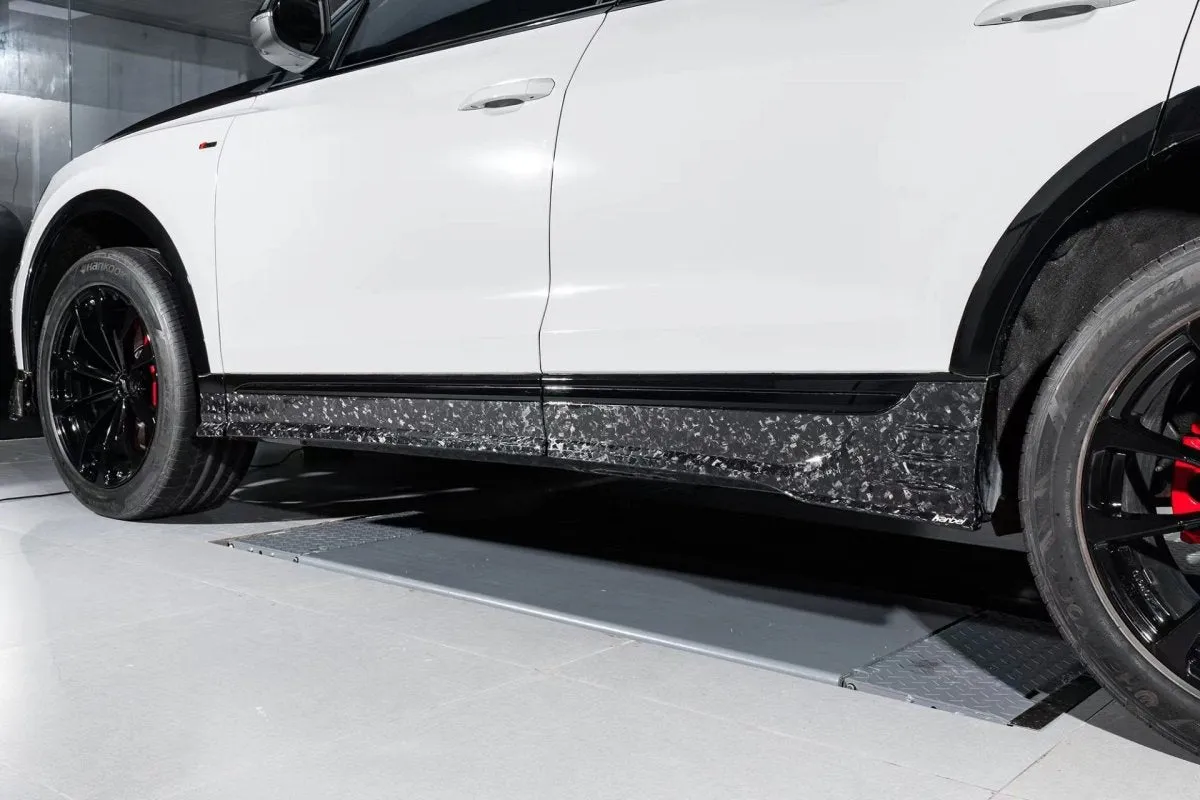 Karbel Carbon Side Skirts for Audi SQ8 Q8 2019-ON Pre-preg Carbon Fiber