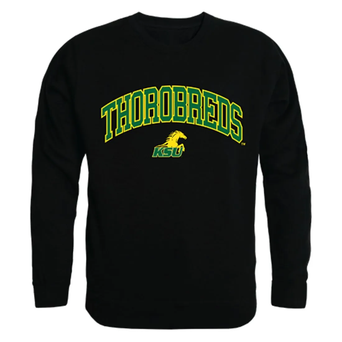 KYSU Kentucky State University Campus Crewneck Pullover Sweatshirt Sweater Black