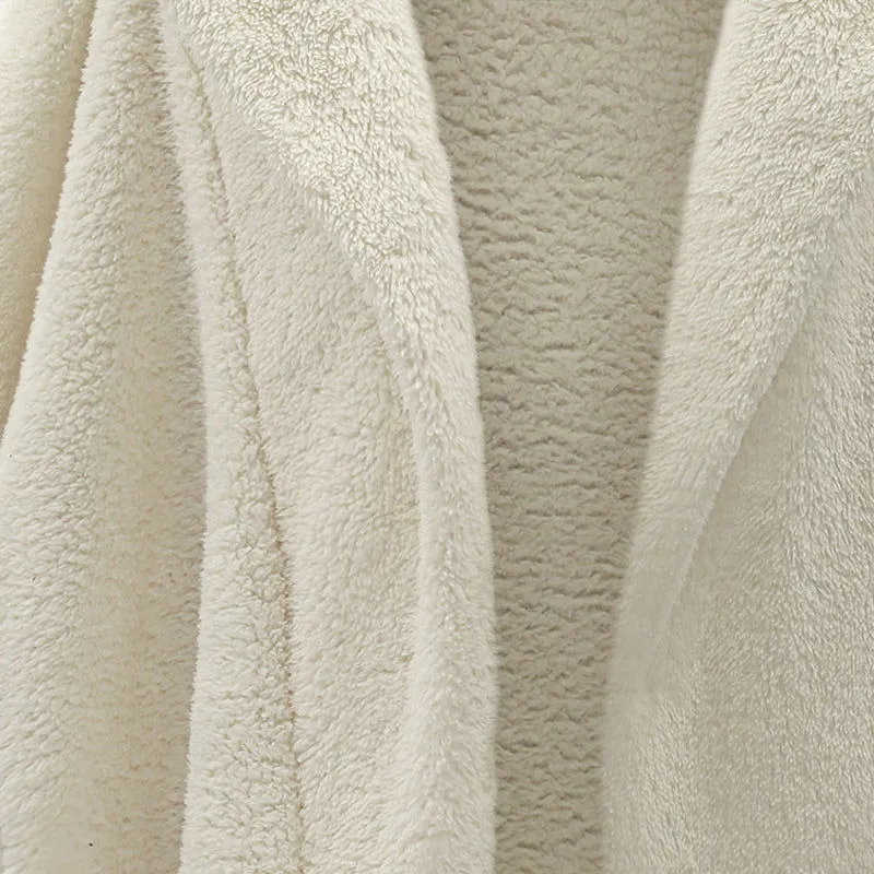 Lantern Sleeve Hooded Plus Size Faux Fur Coats